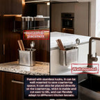 Wall Mounted Chopstick Holder Stainless Steel