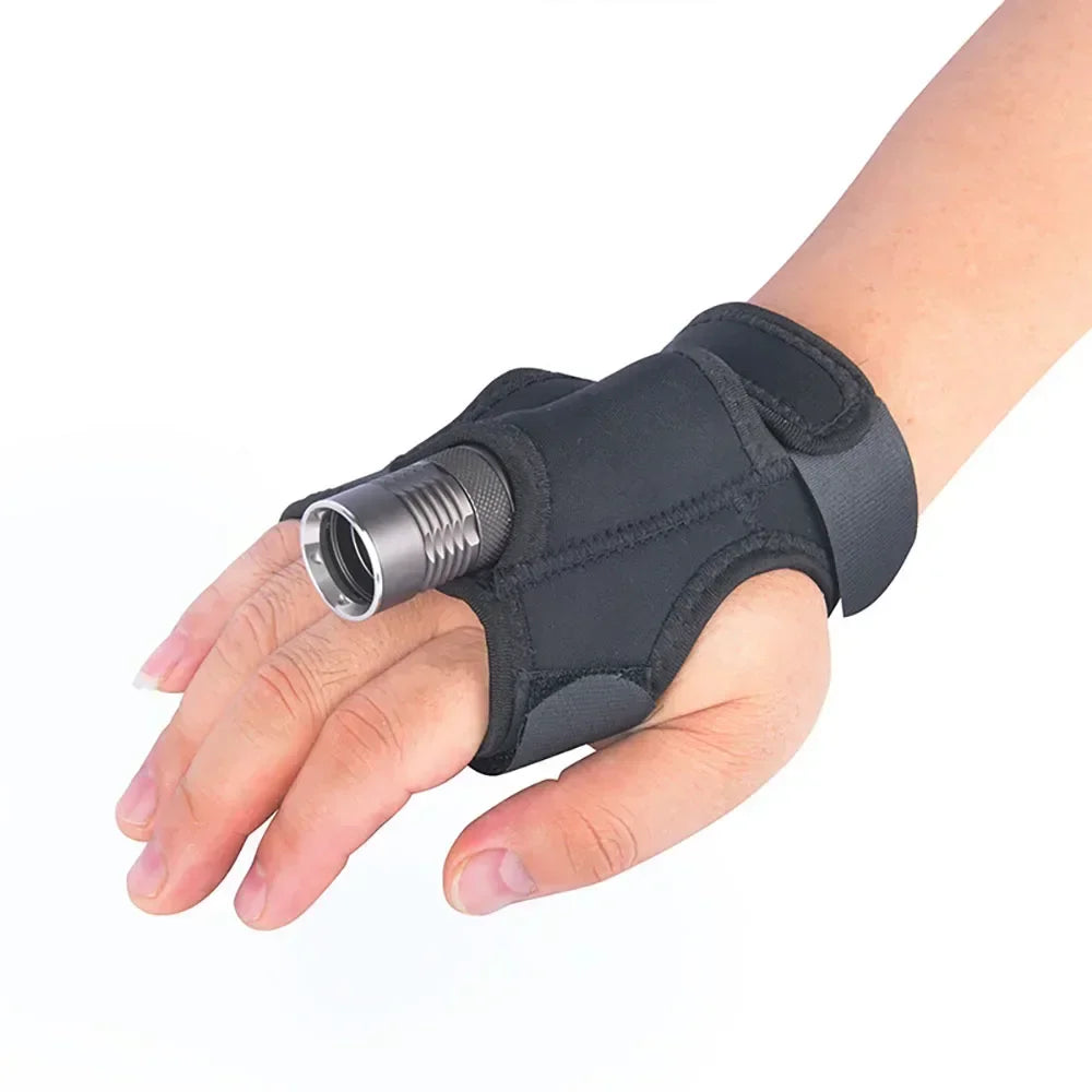 Torch Wrist Strap | Neoprene Diving Torch Mount for Scuba & Outdoor