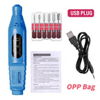 LINMANDA 6 in 1 Electric Nail Drill Kit Portable Manicure File Machine