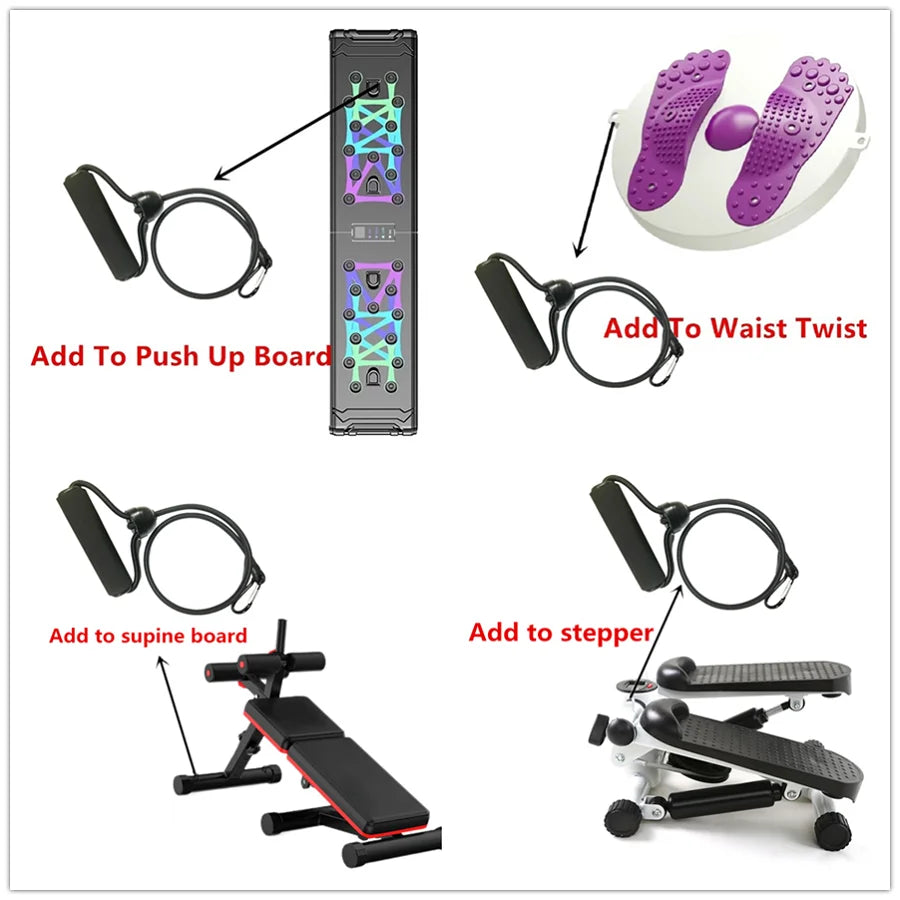 2pcs Resistance Pull Ropes for Arm Workout Fitness Expander Bands