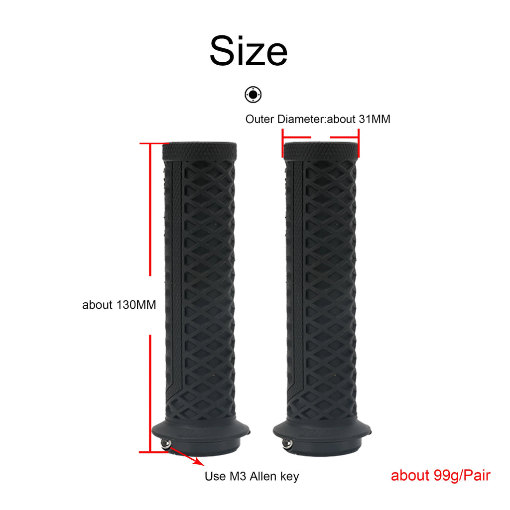 ODI VS-21 Lock-On MTB Grips Waffle Anti-Slip Shockproof Silicone