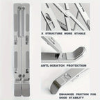 Adjustable Laptop Stand for Desk - Foldable Aluminium, 6-Level Heights