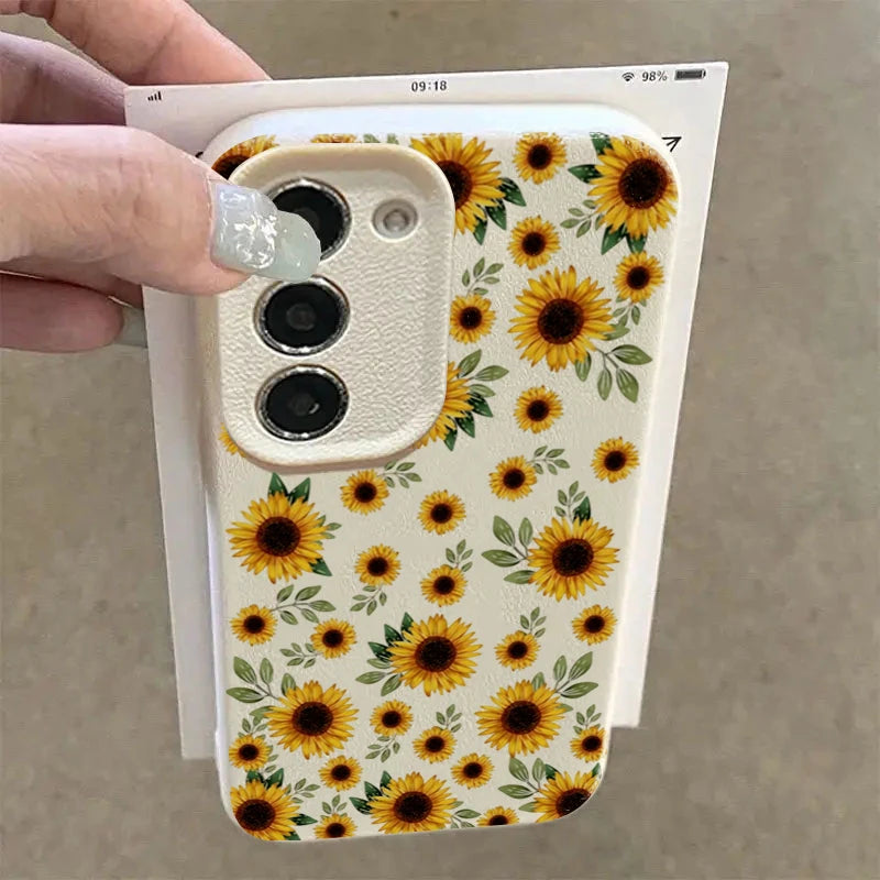Sunflower Art Case for Samsung S20 FE S21 S22 S23 S24 S25 Ultra Cover