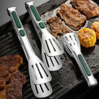 Stainless Steel Kitchen Tongs – Heat Resistant BBQ & Food Clip Tool