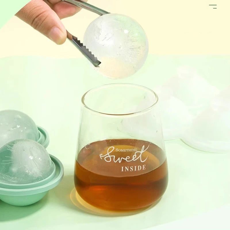 6.5cm Large Ice Ball Mold Silicone Ice Cube Maker for Whiskey & Cocktails