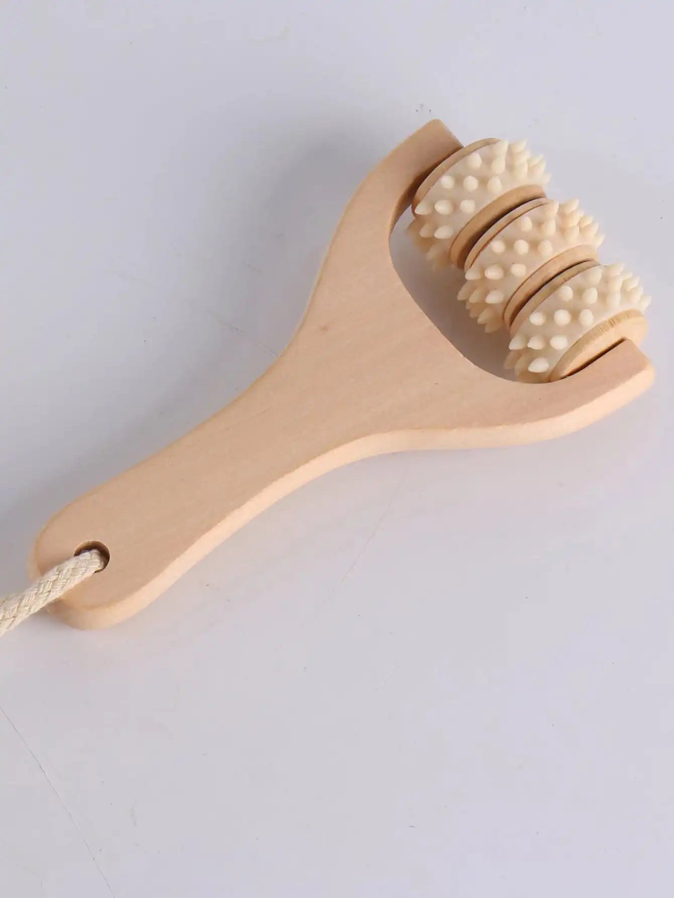 Wooden Roller Massager for Face, Neck, Shoulder & Body Relaxation