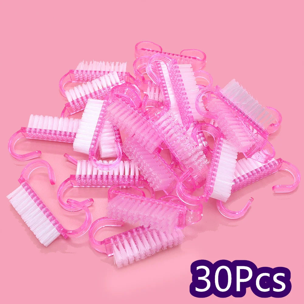 Acrylic Nail Art Brush Set Dust Removal Cleaning Manicure Tools