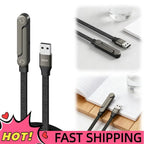 240W/65W Foldable Bracket Data Cable with Braided Cable Fast Charging Cord for iPhone 17