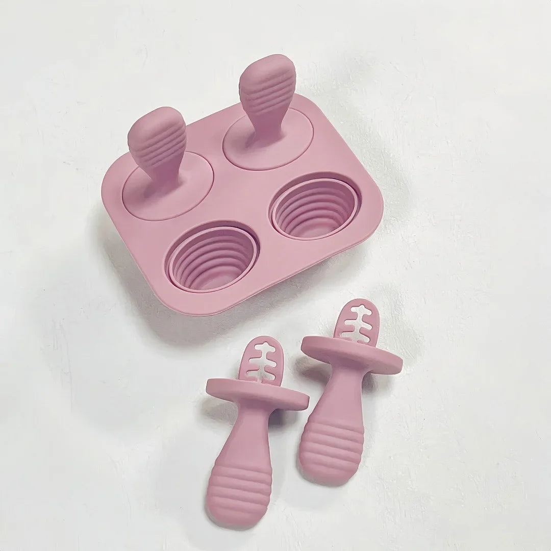 Baby Silicone Ice Cream Mold – Non-Toxic Ice Cube Tray & Breast Milk Storage
