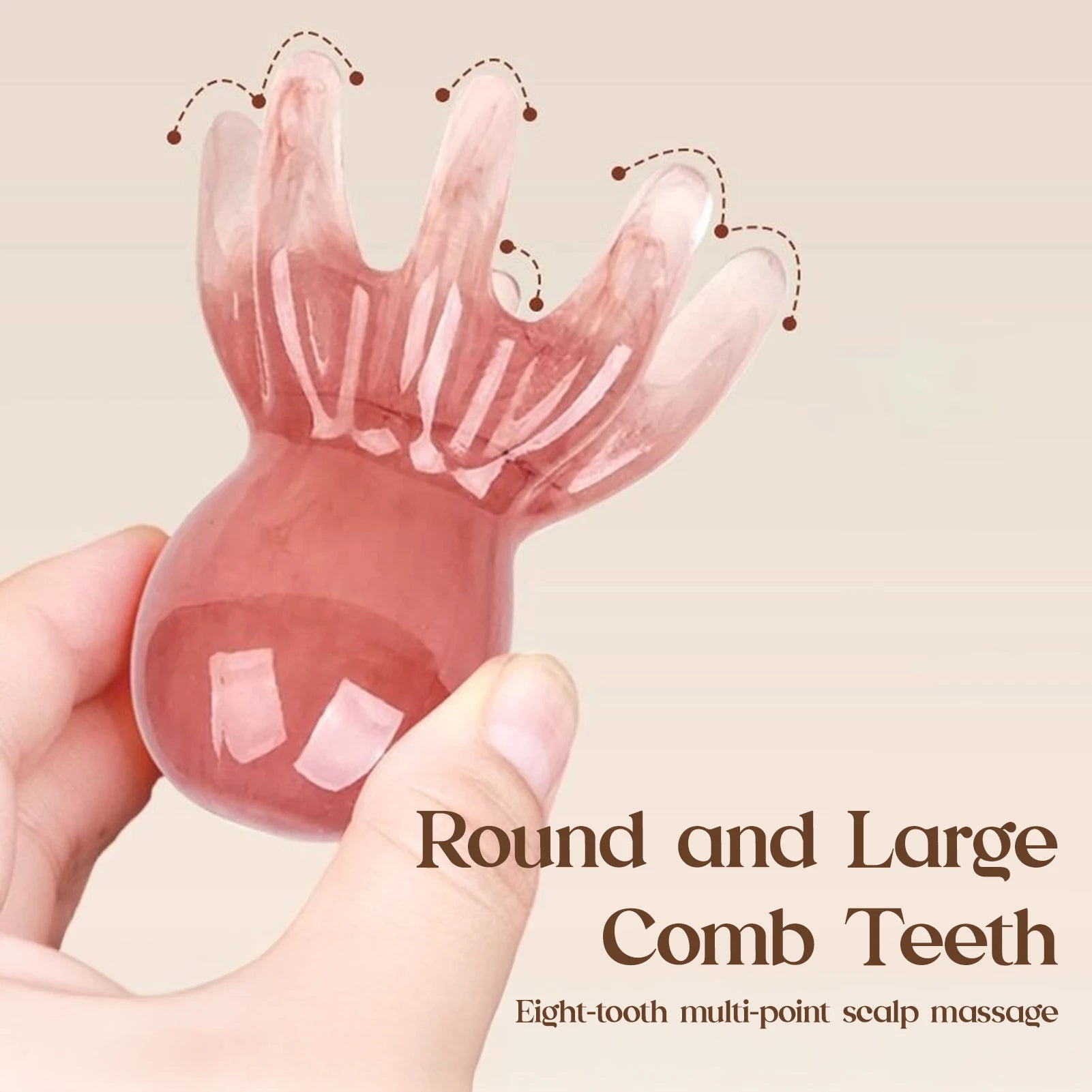 Octopus Head Massager Comb UK Acupressure & Gua Sha Tool