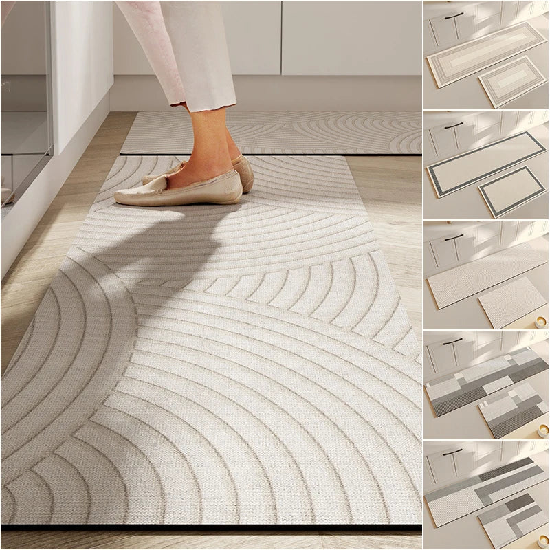 Super Absorbent Shower Bath Mat Anti-Slip Bathroom & Entrance Rug