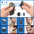 Electric Bald Head Shaver Powerful Beard Razor Cordless Trimmer