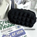 INS Style Cartoon Pencil Case Cute Plush Cat Pen Bag