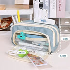 Large Capacity Pencil Case Stationery & Cosmetics Storage Bag