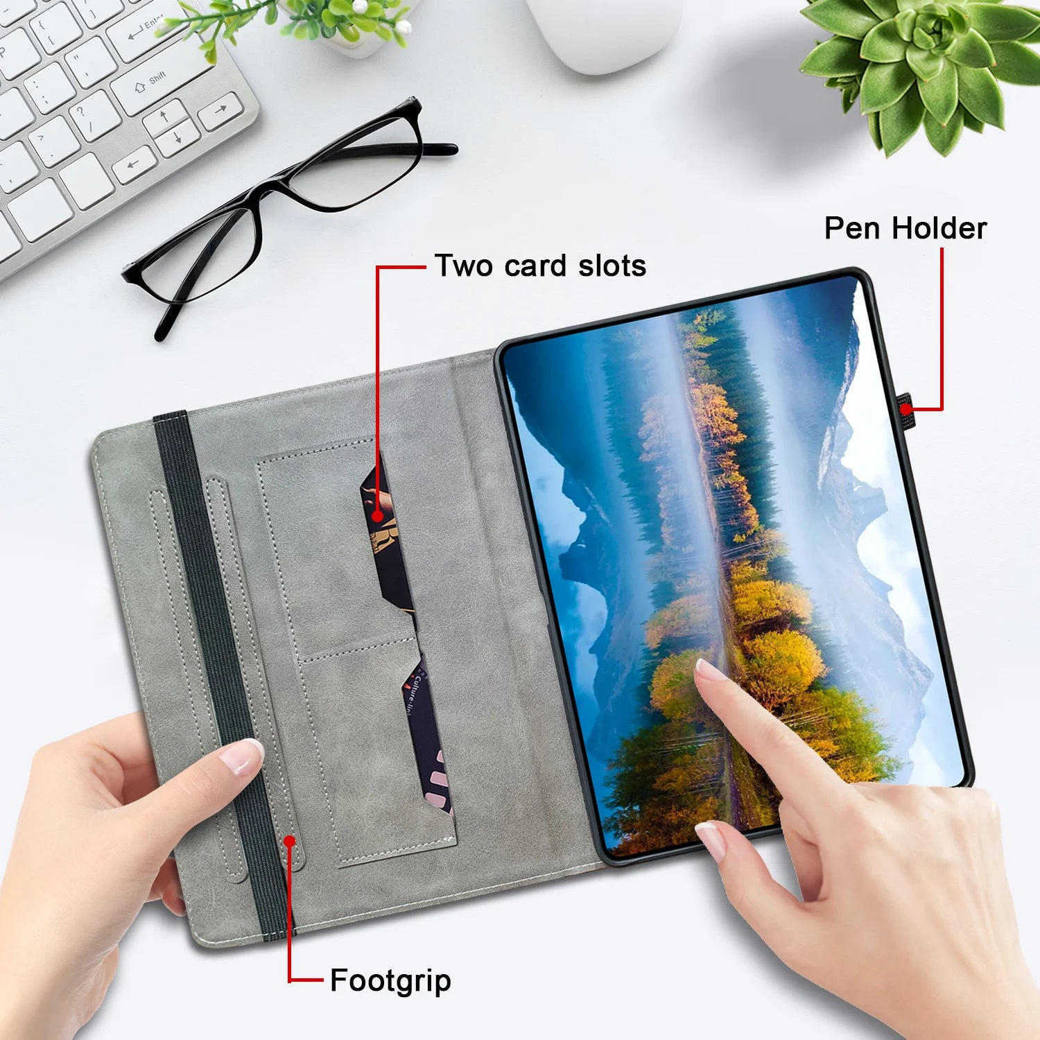 Leather Flip Case for iPad Air 11 13 A16 11th Pro 11 Mini 6 Cover