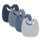 4PCS Muslin Baby Bibs Soft Cotton Burp Cloth Set for Newborns
