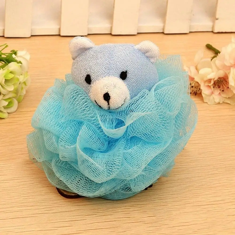 Kids Cartoon Bath Sponge Soft Baby Loofah Body Scrubber