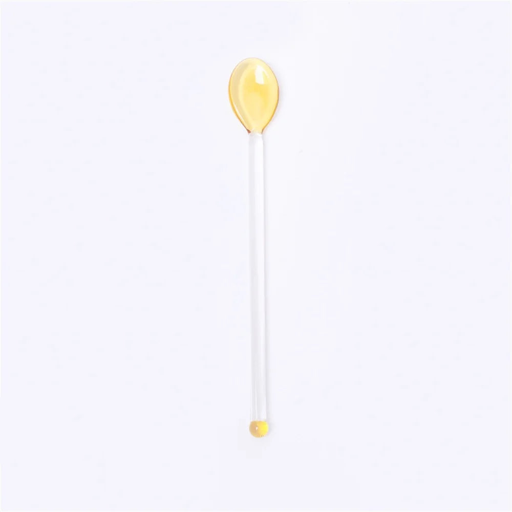 Glass Stirring Spoon Long Handle – Coffee, Milk Tea & Dessert Bar Tool