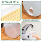 Pasta Storage Container with Locking Lid Airtight Noodle Food Storage Canister