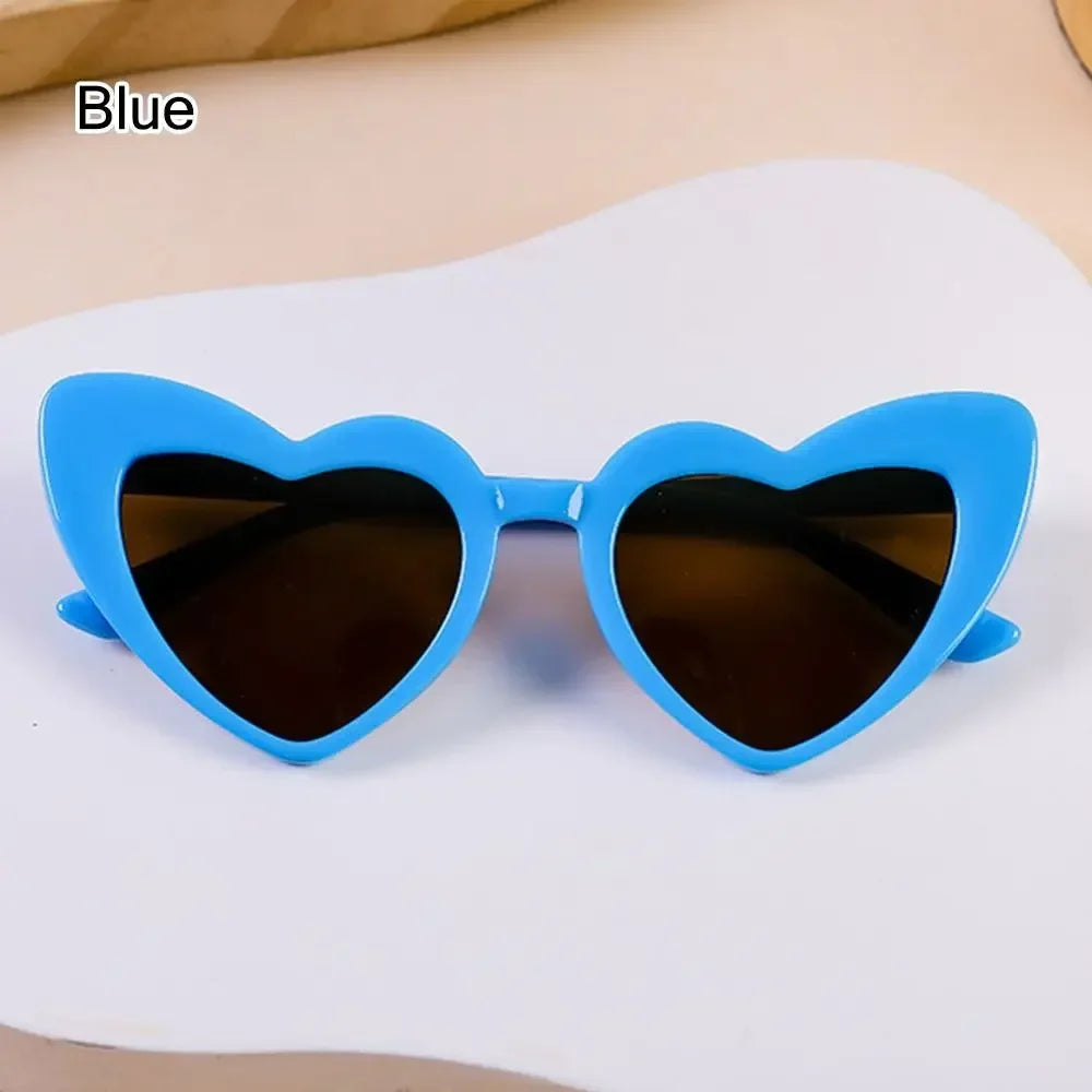 Heart-Shaped Kids Sunglasses | Vintage Toddler Eyewear 3–9 Years