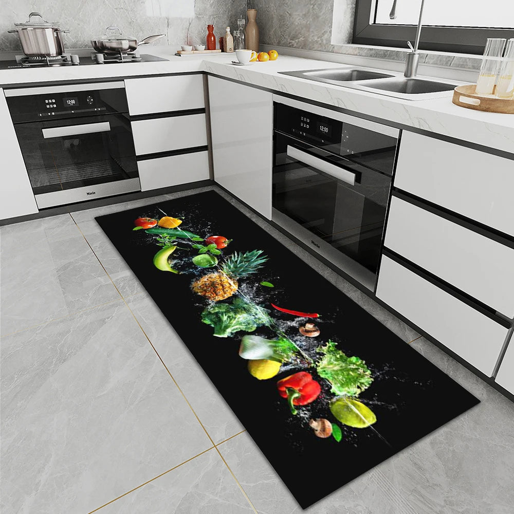 High-End Kitchen Rug Waterproof Non-Slip Washable Entrance Doormat
