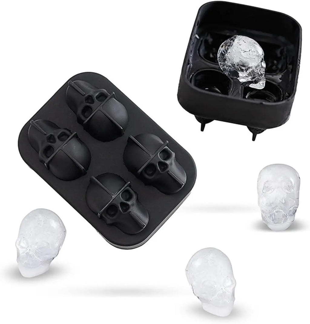 Skull Ice Cube Mold UK Halloween Skull Ice Tray & Party Drink Maker
