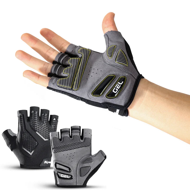 Summer Half Finger Cycling Gloves Breathable MTB Gym Anti Slip Main image