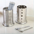 Stainless Steel Cutlery Holder Drain Rack Basket