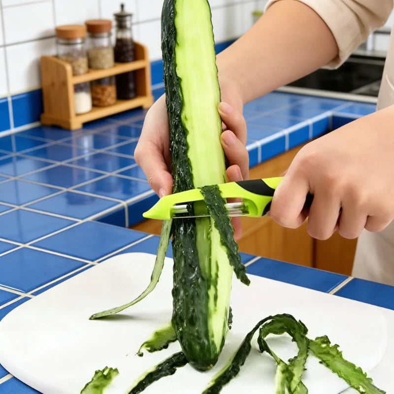 Stainless Steel Vegetable Peeler Anti Slip Handle Fruit & Potato Scraper