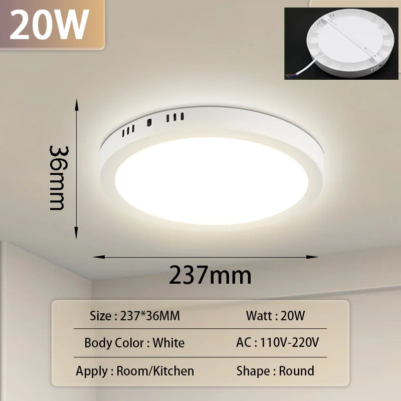 Ultra Thin LED Ceiling Lamp for Bedroom & Living Room