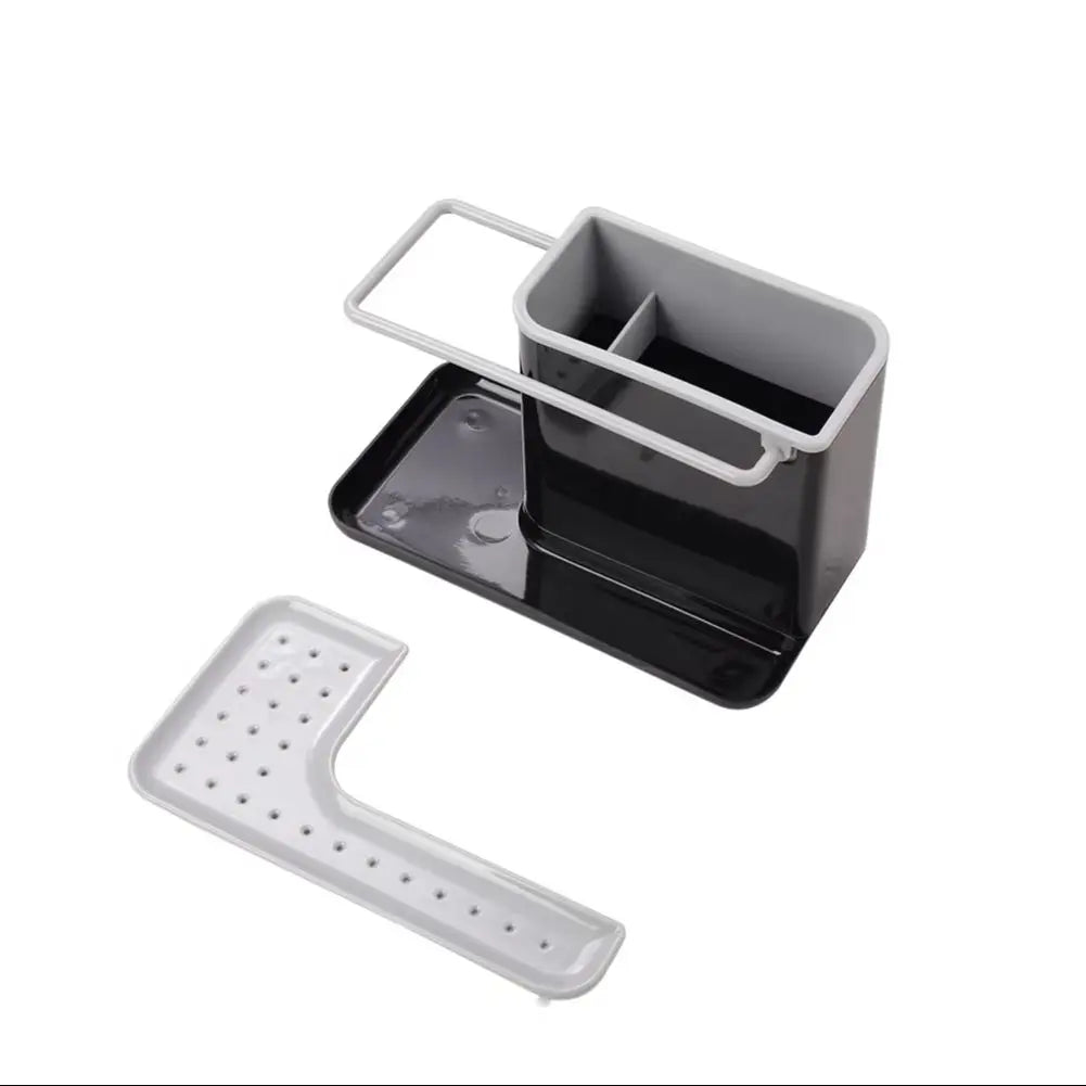 Kitchen Sponge Cloth Holder Sink Caddy Organizer with Drainage
