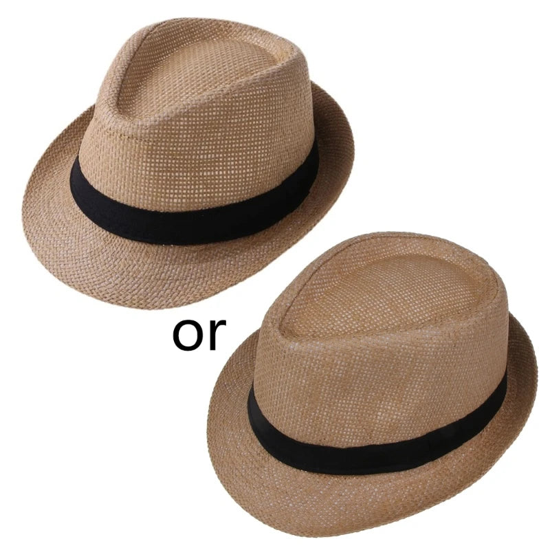 Kids Straw Sun Hat UK Boys & Girls Summer Vacation Hat