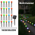 30 LED Solar Bubble Ball String Lights for Garden Patio Decor