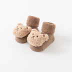 Cute Cartoon Bear Baby Socks Soft Anti-Slip Winter Cotton Socks