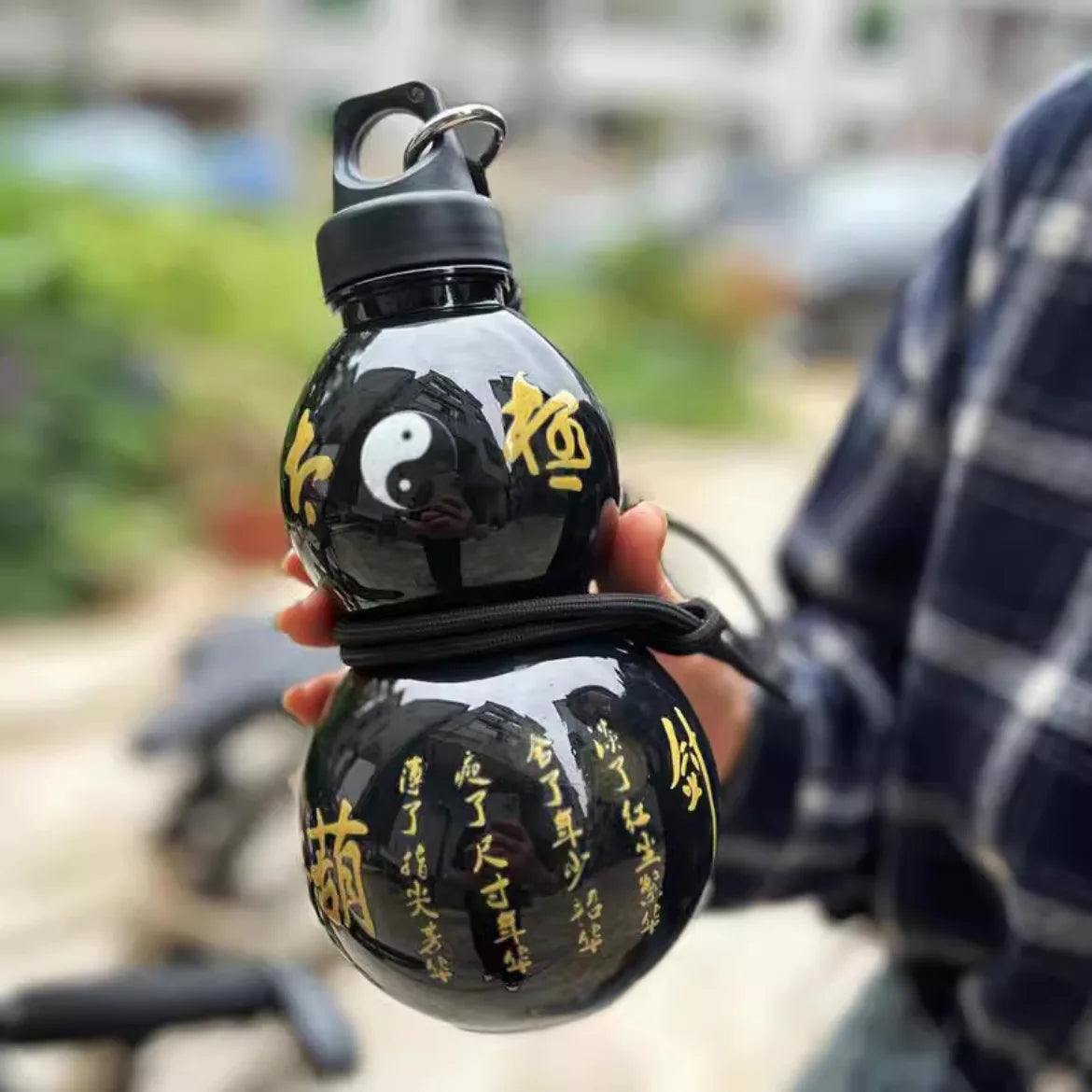 750ml Gourd Water Bottle Leakproof Kids School Kettle