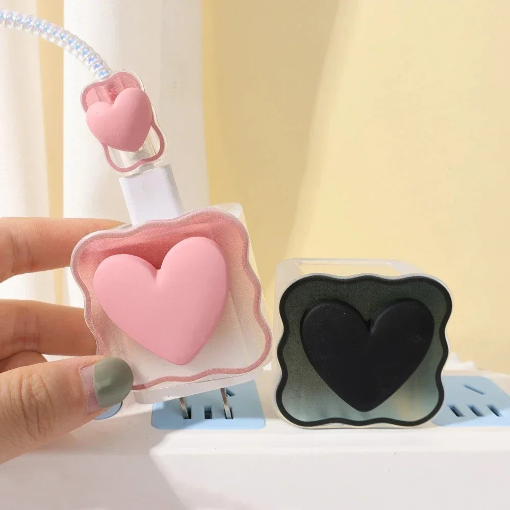 3D Love Heart Charger Protector for iPhone 18W/20W