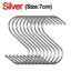 Stainless Steel S Hooks Kitchen Organizer