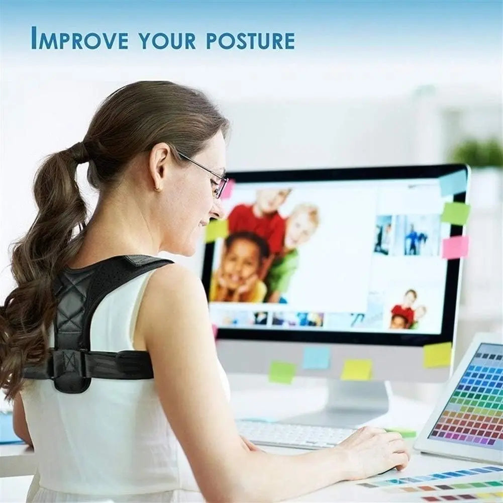Adjustable Posture Corrector Belt Back Brace Shoulder Support