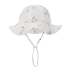 Floral Baby Bucket Hat UK Adjustable Infant Sun Cap