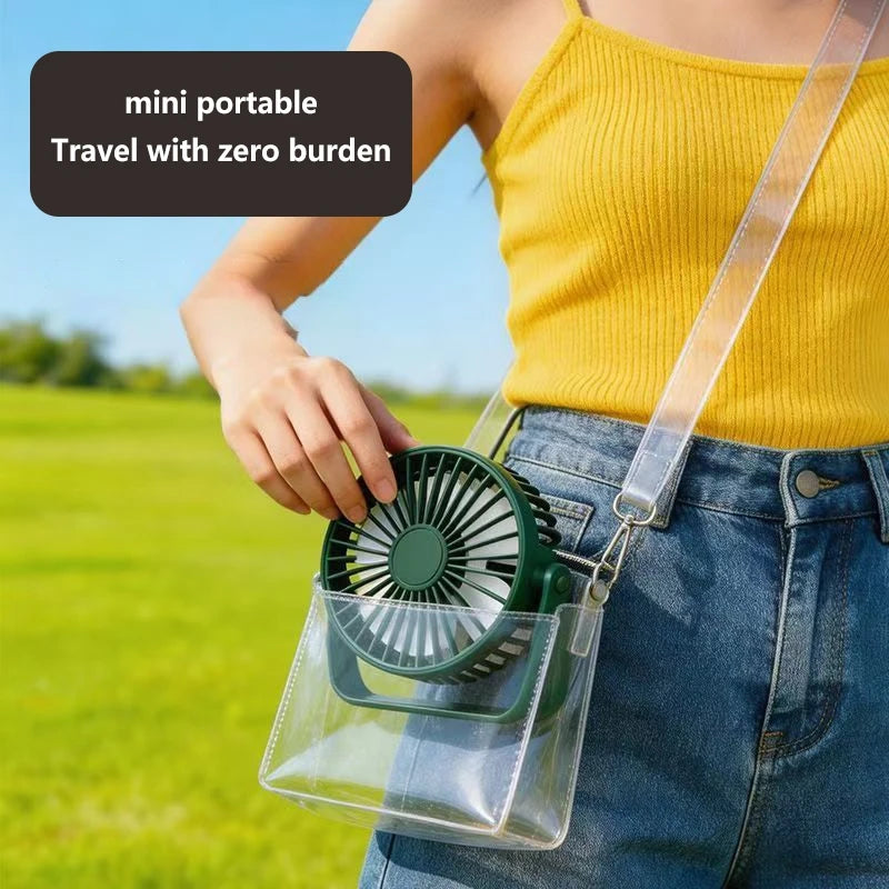 Mini USB Desk Fan UK 360° Adjustable Portable Cooling Fan