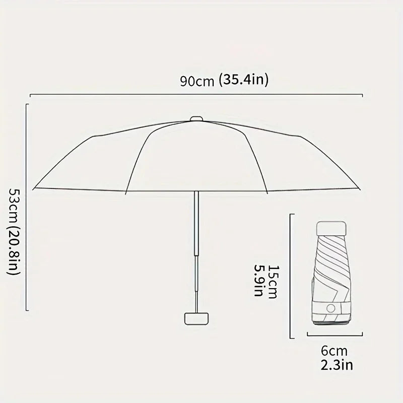 Buy Mini Travel Sun Umbrella Card Bag Design