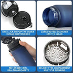 BPA Free Water Bottle 500ML 1000ML Leakproof Sports Cup