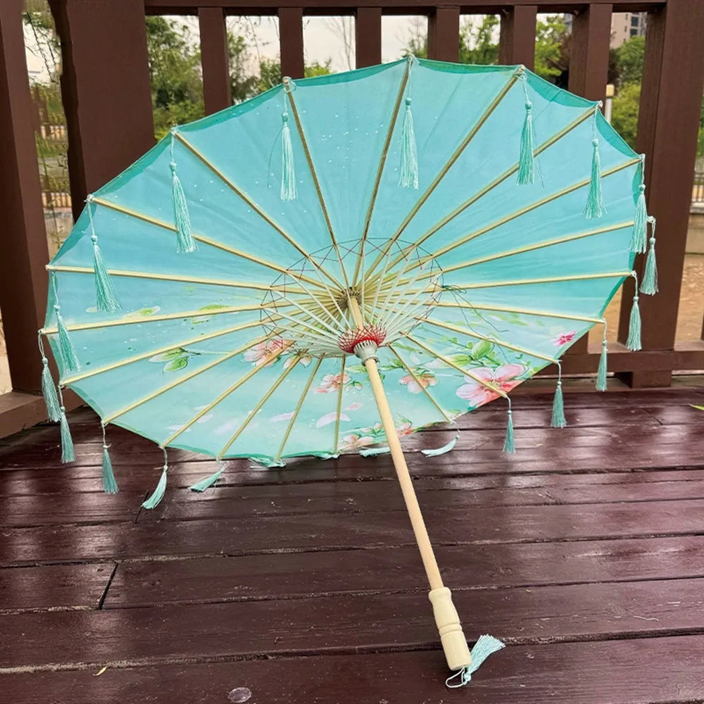Buy 70cm Chinese Silk Tassel Umbrella
