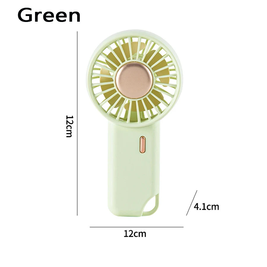 MEET SUN Mini Handheld Fan UK 3-Speed USB Rechargeable