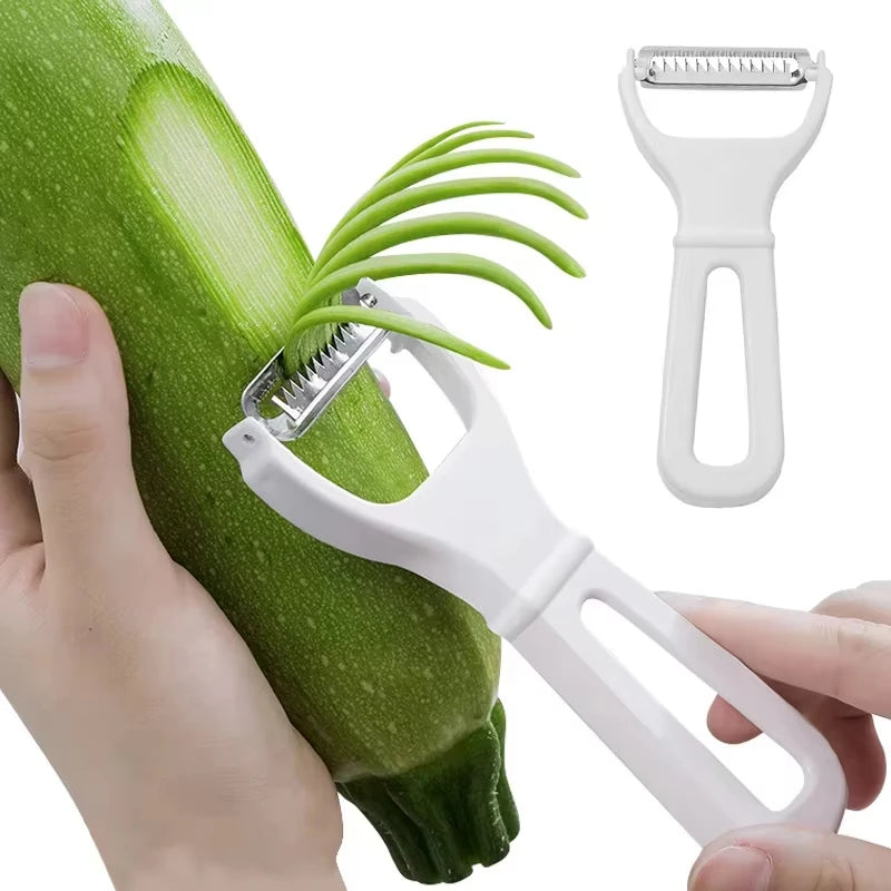 Manual Vegetable Grater & Julienne Peeler – Stainless Steel Cutter Tool