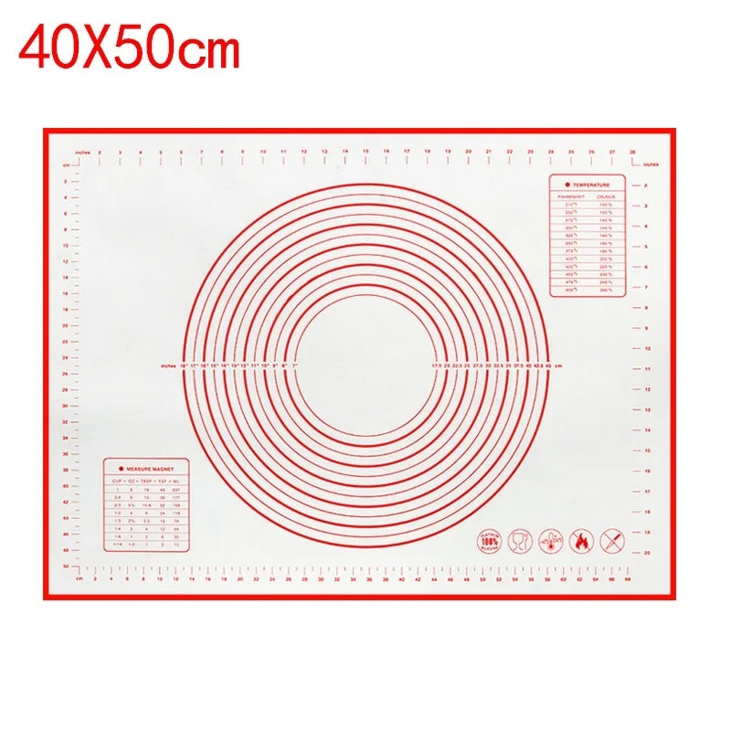 UNTIOR Silicone Baking Mat Non-Stick Dough Kneading & Pizza Rolling Pad