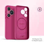 Magnetic Liquid Silicone Case for Huawei Pura 80 70 P60 Nova 14 Pro