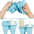 BPA Free Silicone Popsicle Mold – Reusable Easy Release Ice Pop Maker