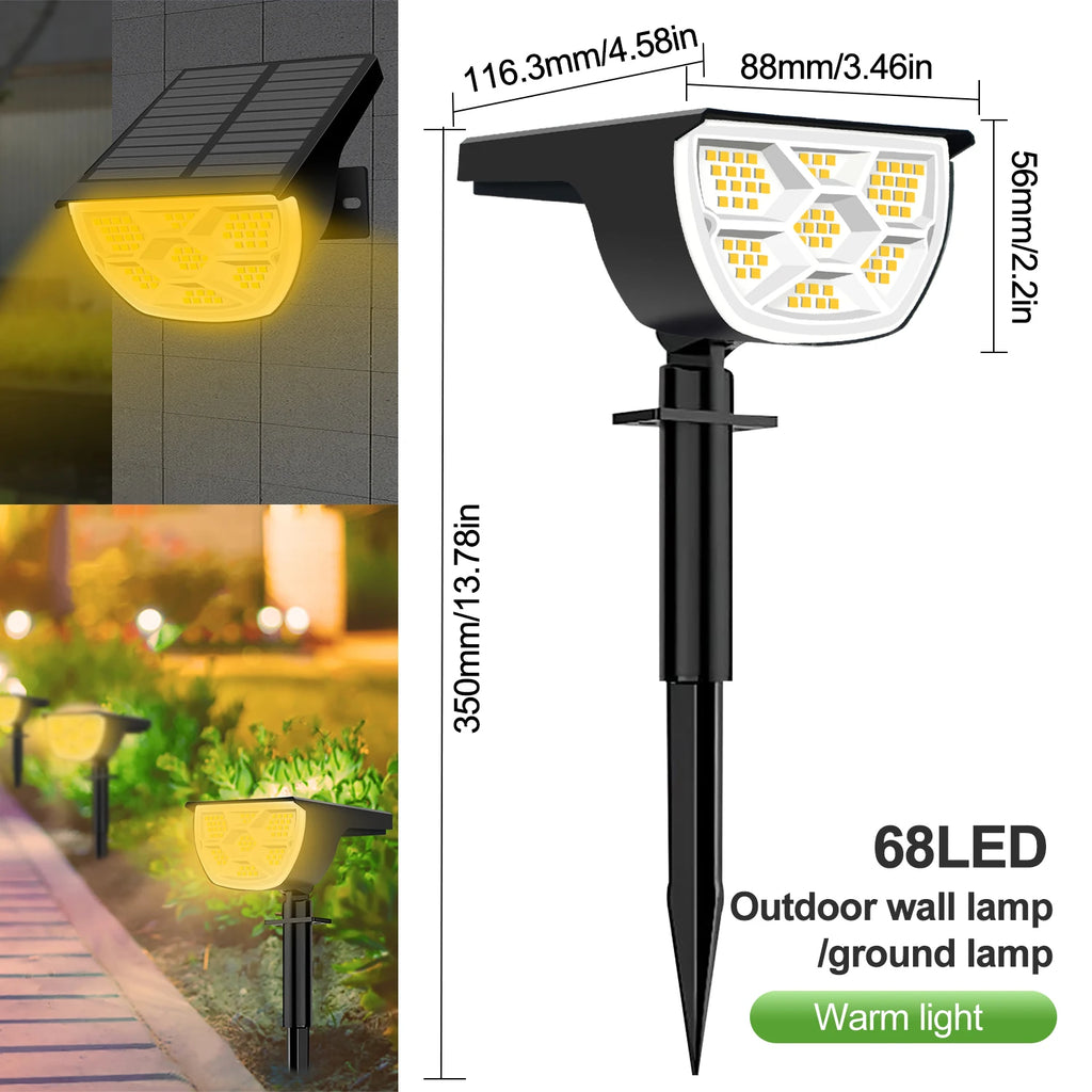 72/68 LED Solar Landscape Lights