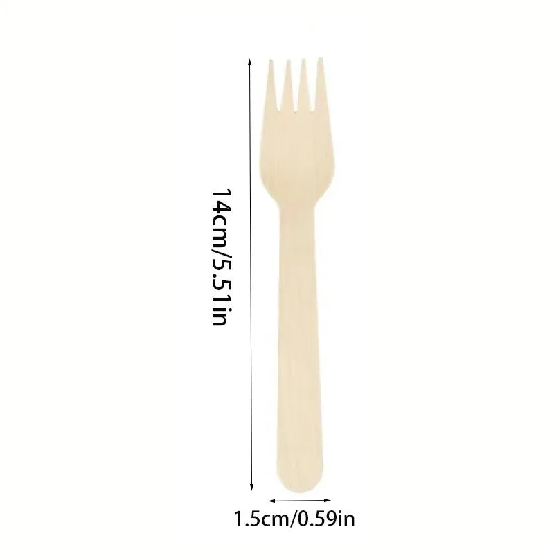 50PCS Disposable Forks Portable Plastic Forks for Picnic & Events Secondary image